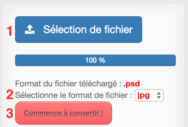 Comment convertir PSD en JPG en ligne